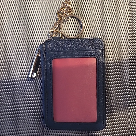Nine West Leather Pouch Keychain Coin Pouch Wallet - Picture 4 of 5